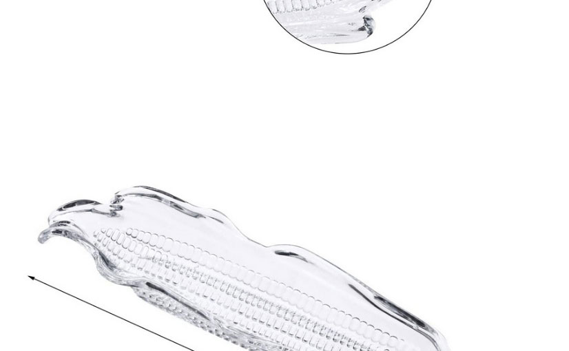 Fashion A Pair Of Corn Needles Transparent Plastic Corn Tray,Household goods