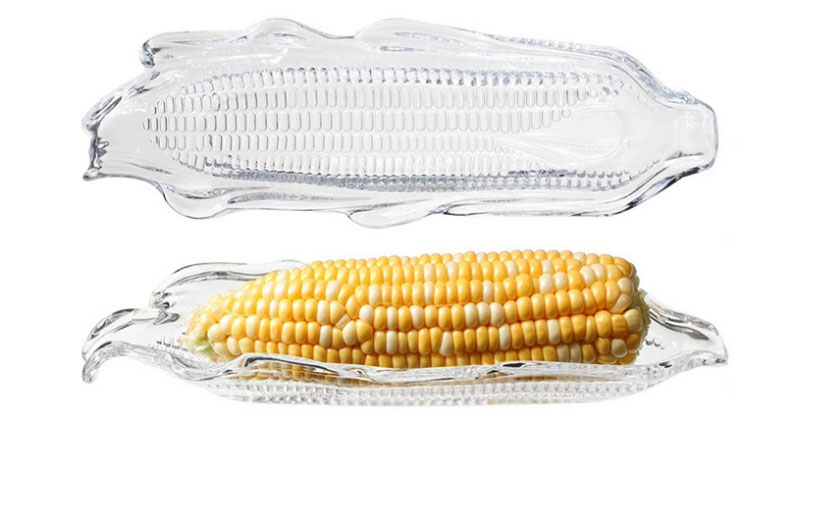 Fashion A Pair Of Corn Needles Transparent Plastic Corn Tray,Household goods