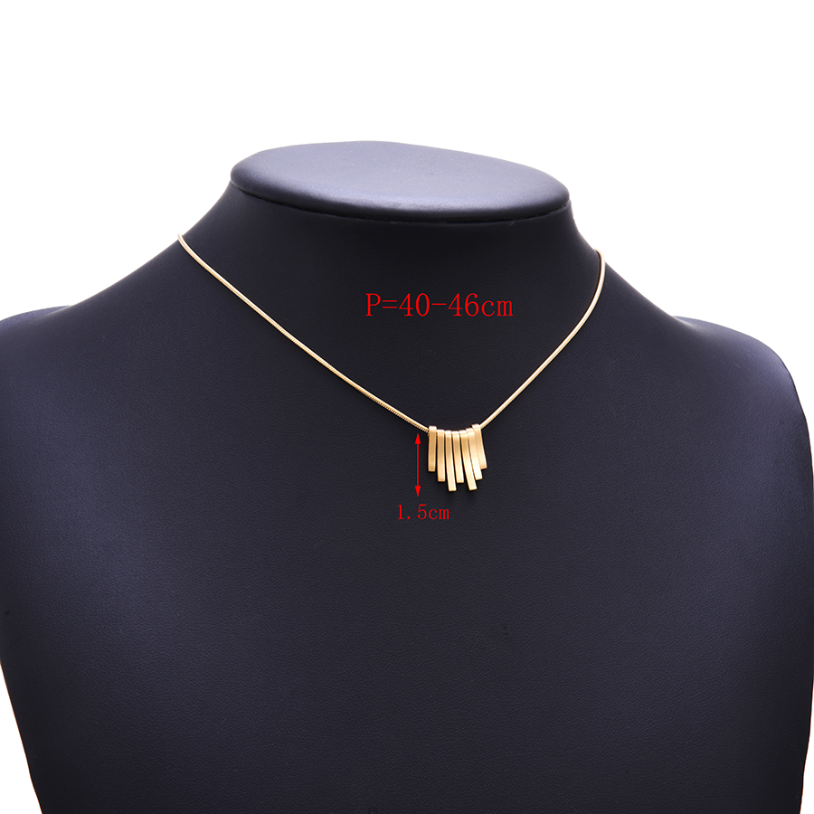 Fashion Gold Titanium Steel Geometric Necklace,Necklaces