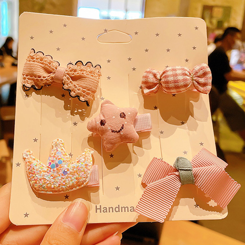Fashion Fruit Ice Cream Combination [2 Cards] Alloy Knitted Flower Hairpin,Hairpins
