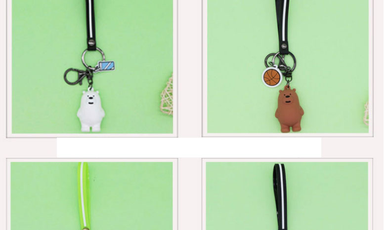 Fashion Orange Monkey Cartoon Silicone Woven Keychain,Household goods