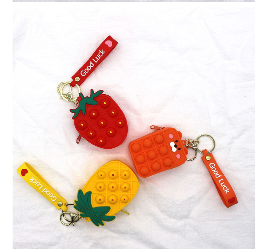 Fashion Hamster Silicone Press Fruit Letter Bar Coin Purse,Other Creative Stationery