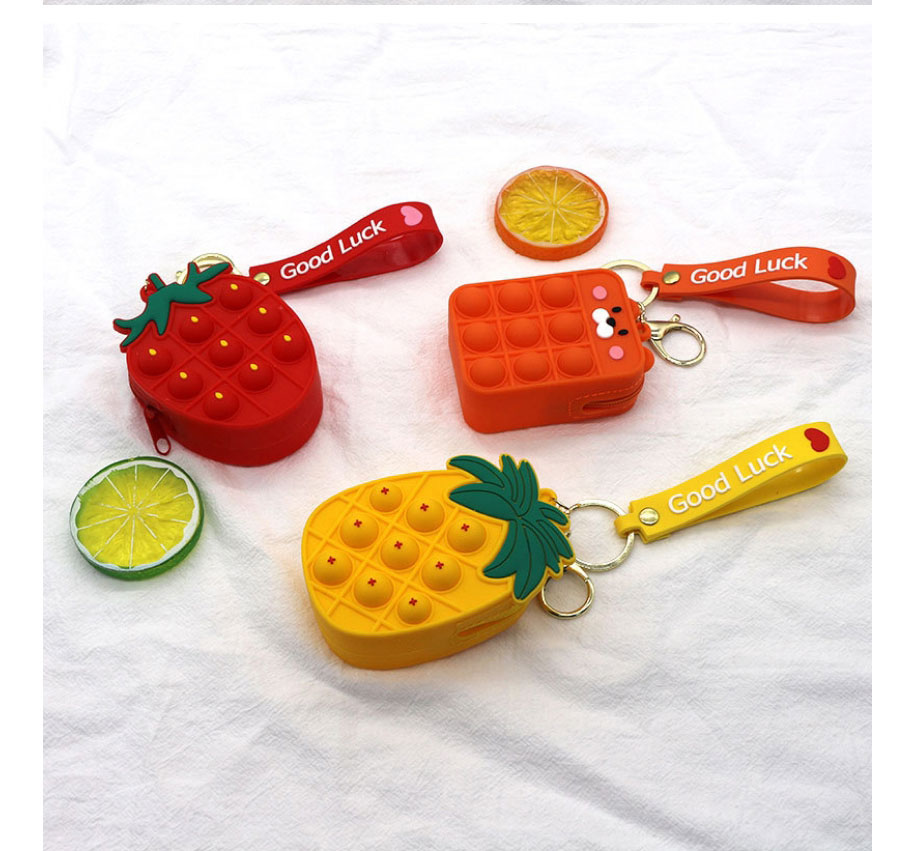 Fashion Rabbit Silicone Press Fruit Letter Bar Coin Purse,Other Creative Stationery