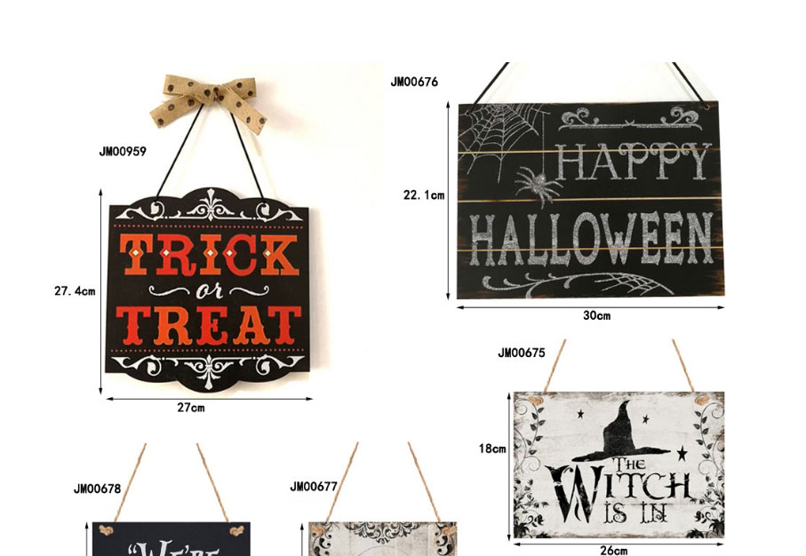 Fashion 2# Wooden Halloween Listing Crafts,Festival & Party Supplies