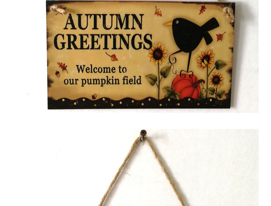 Fashion Letter-2 Halloween Wooden Hanging Board,Festival & Party Supplies