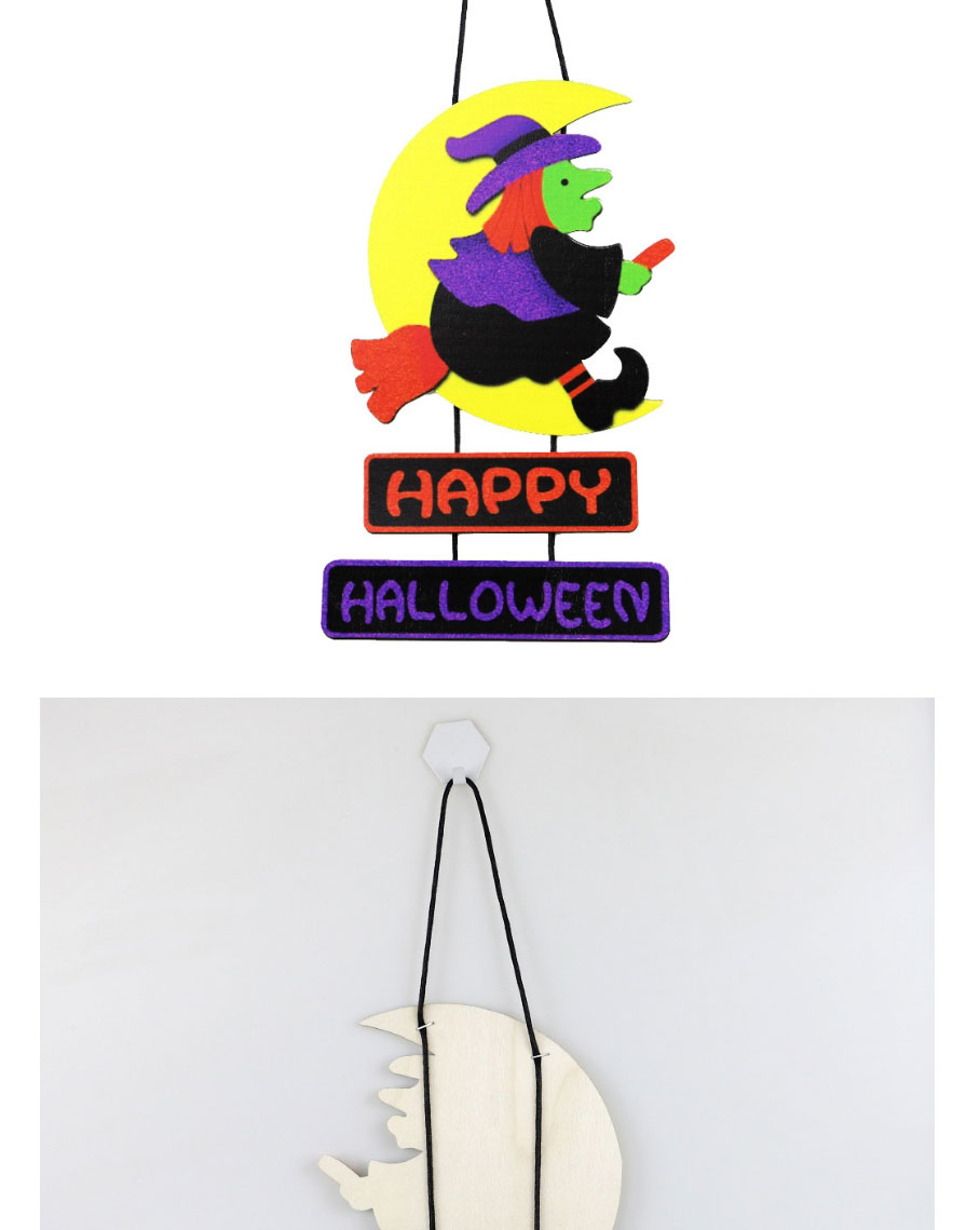 Fashion 7# Halloween Wooden Pendant,Festival & Party Supplies