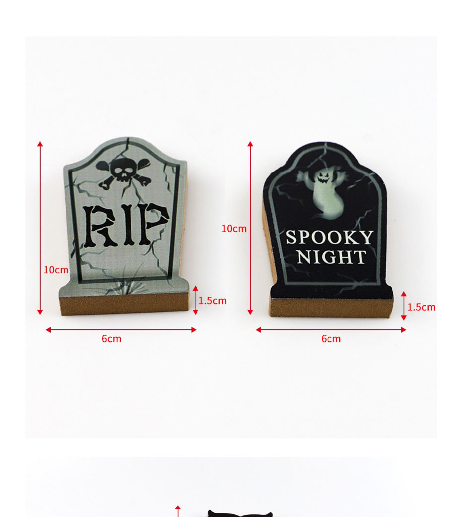 Fashion 3# Halloween Ghost Festival Wooden Ornaments,Festival & Party Supplies