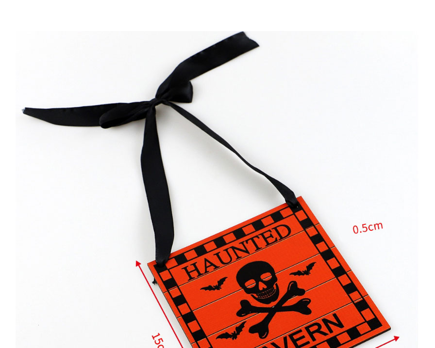 Fashion 6# Halloween Ghost Festival Wooden Pendant,Festival & Party Supplies