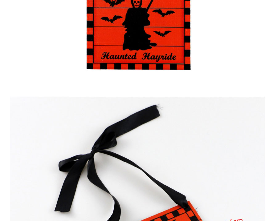 Fashion 6# Halloween Ghost Festival Wooden Pendant,Festival & Party Supplies