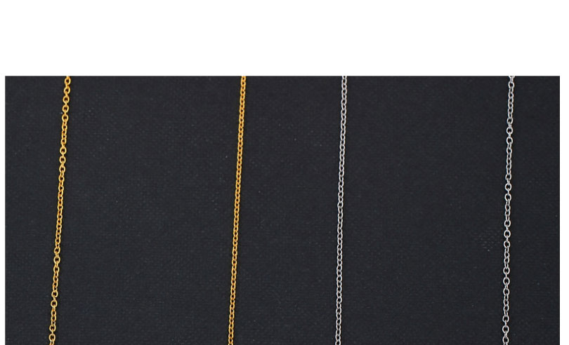 Fashion Steel Color Titanium Steel Electrocardiogram Necklace,Necklaces