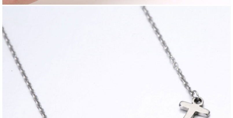 Fashion Steel Color Titanium Steel Smile Necklace,Necklaces