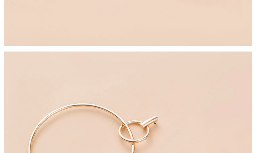 Fashion Gold Color Alloy Geometric Ring Earrings,Drop Earrings