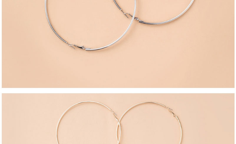 Fashion Gold Color+silver Color Faux Pearl Frosted Hoop Earrings Set,Jewelry Sets