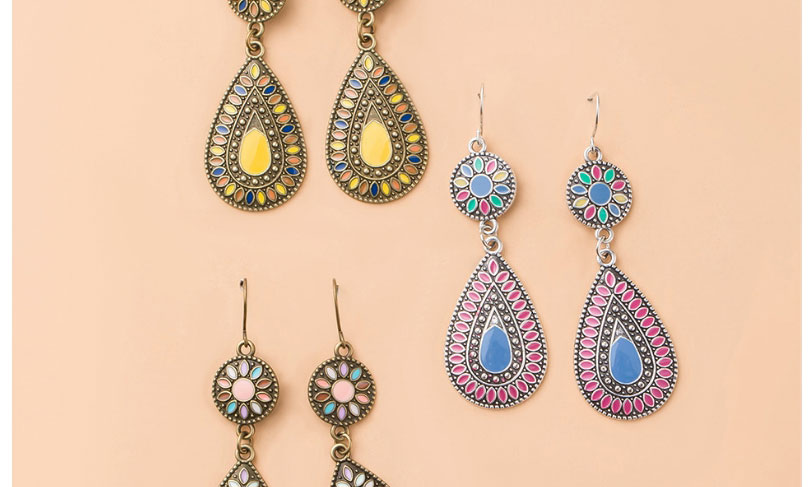 Fashion 6# Tassel Rice Beads Winding Geometric Earrings Set,Jewelry Sets