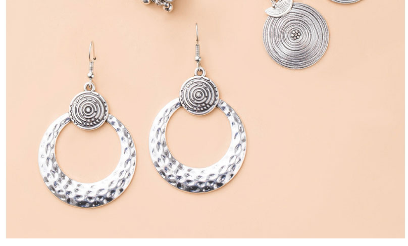 Fashion 3# Tassel Rice Beads Winding Geometric Earrings Set,Jewelry Sets