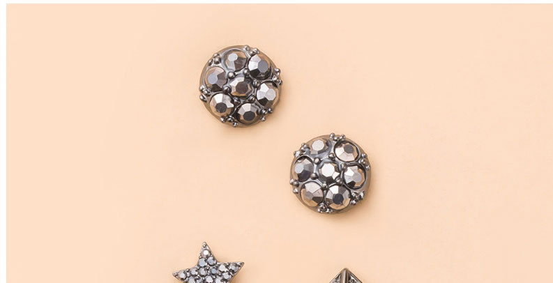 Fashion 3# Alloy Geometric Drop-shaped Woven Hollow Earrings Set,Jewelry Sets