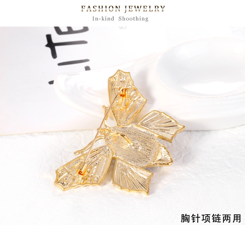 Fashion Gold Alloy Resin Butterfly Brooch,Korean Brooches