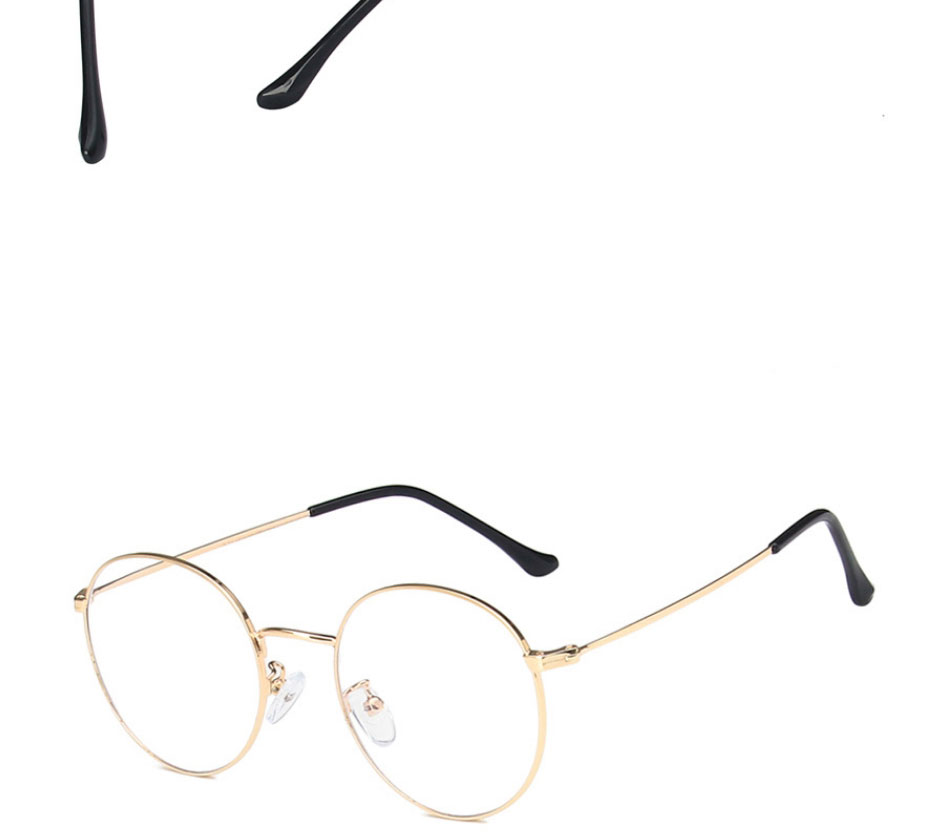 Fashion Gold Painted Black Round Glasses Frame,Fashion Glasses