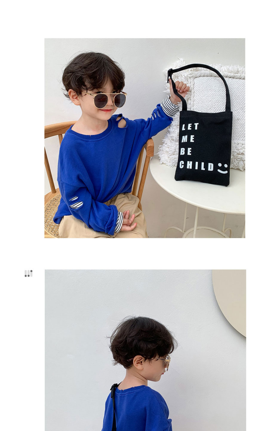 Fashion Black Smiley Canvas Shoulder Bag,Messenger bags