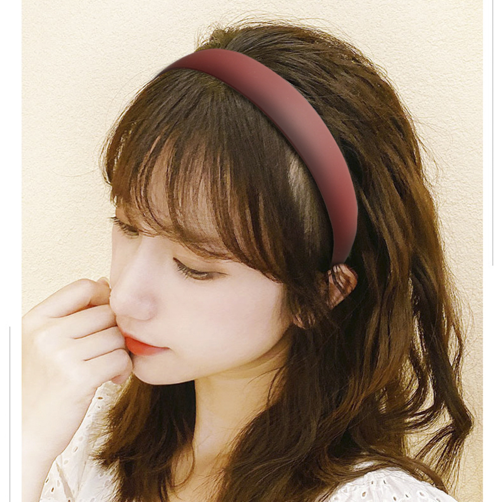 Fashion Bean Paste Purple Frosted Broad-brimmed Headband,Head Band