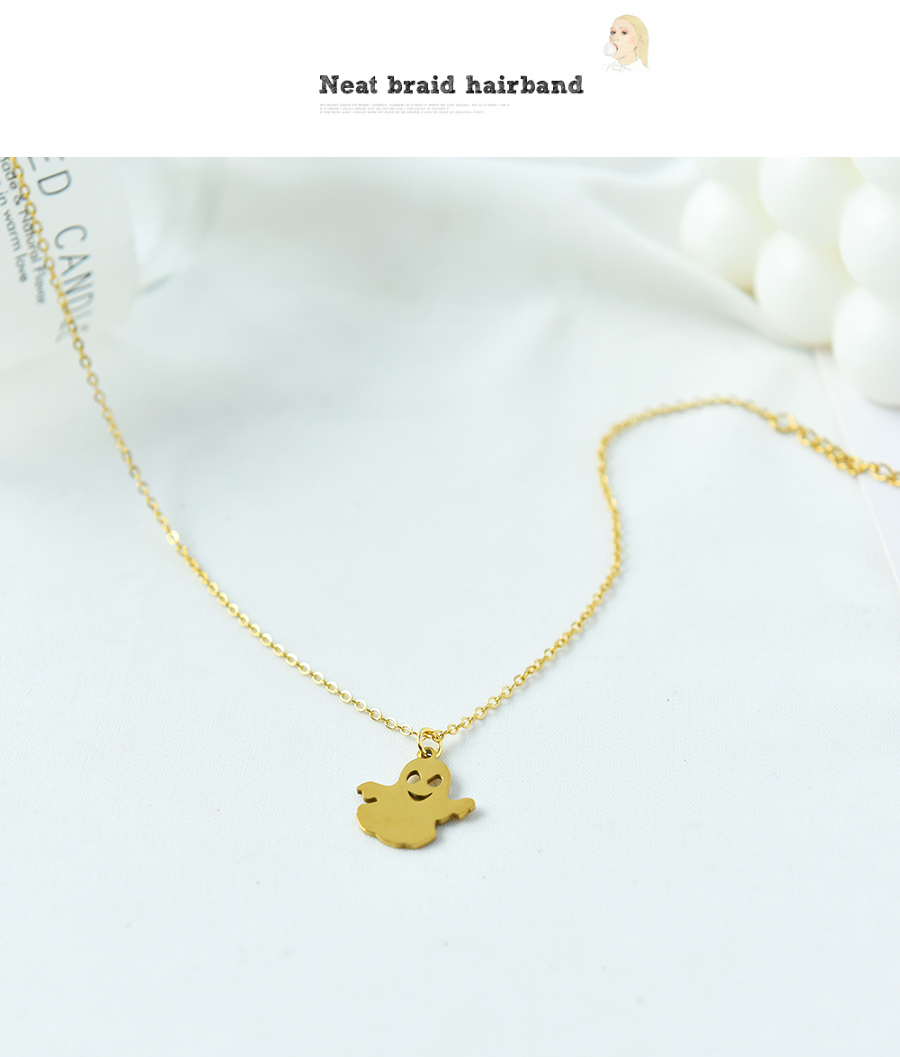 Fashion Gold Titanium Steel Imps Necklace,Necklaces