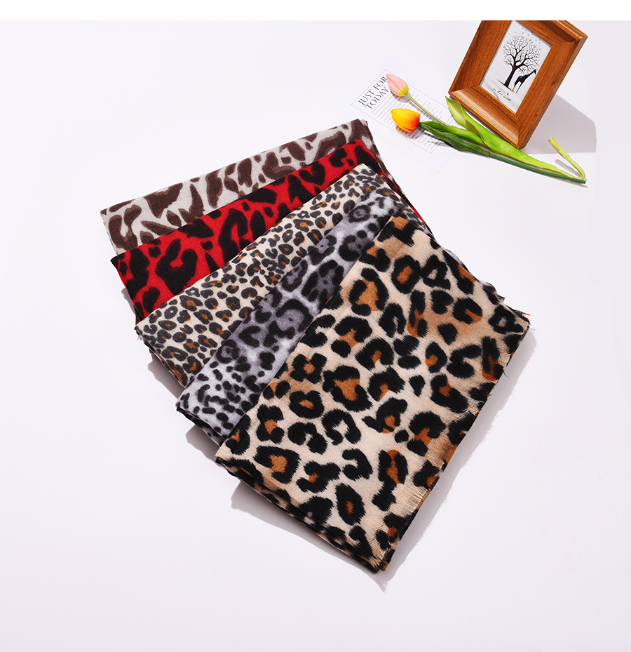 Fashion Leopard-1 Leopard Print Scarf,Thin Scaves