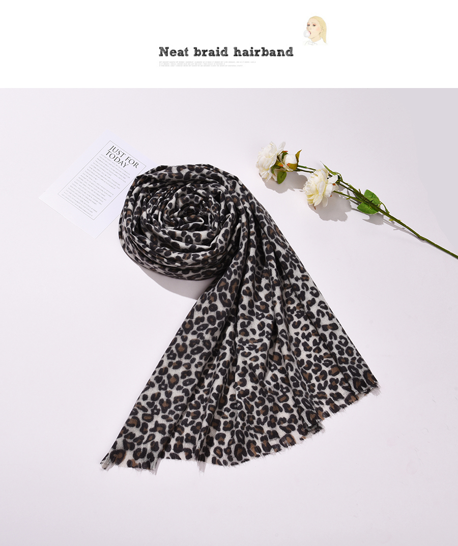 Fashion Leopard-4 Leopard Print Scarf,Thin Scaves