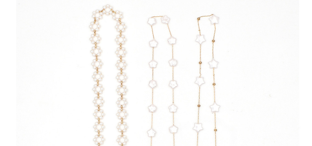 Fashion Weaving Flower Style Shaped Pearl Glasses Chain,Sunglasses Chain