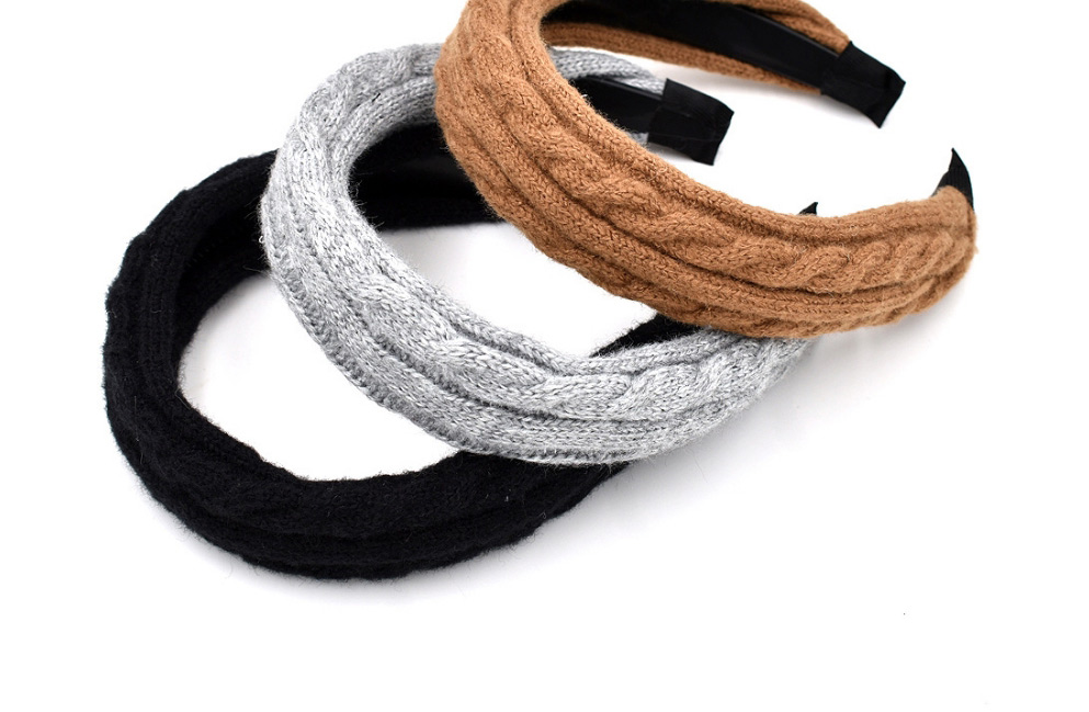 Fashion Caramel Colour Fabric Wool Knitted Headband,Head Band