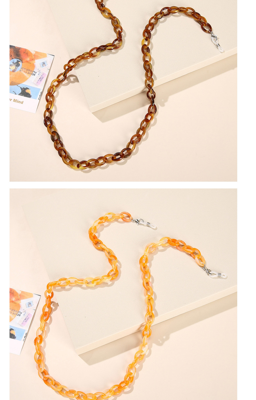 Fashion Orange Acrylic Chain Glasses Chain,Sunglasses Chain