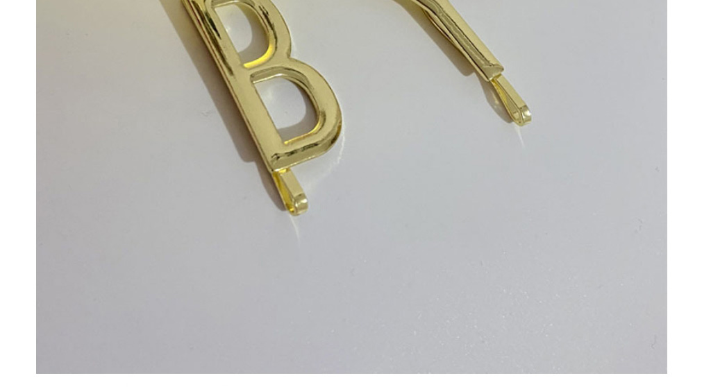 Fashion Gold Metal Letter Hairpin,Hairpins