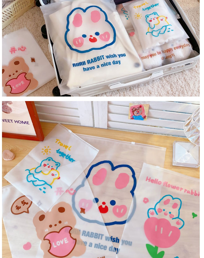Fashion Love Tea Tea Bear (large Size) Cartoon Printed Clothing Sealed Bag,Other Creative Stationery