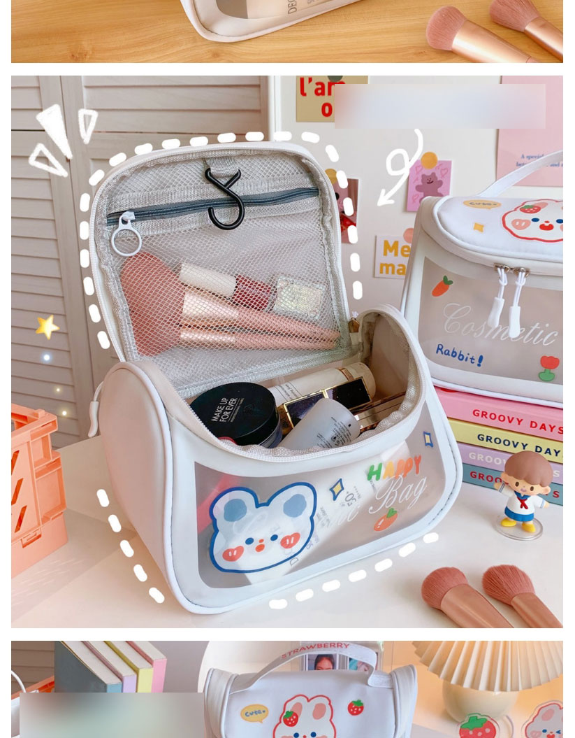 Fashion Portable Cosmetic Bag (free Sticker) Large-capacity Portable Portable Storage Bag,Home storage
