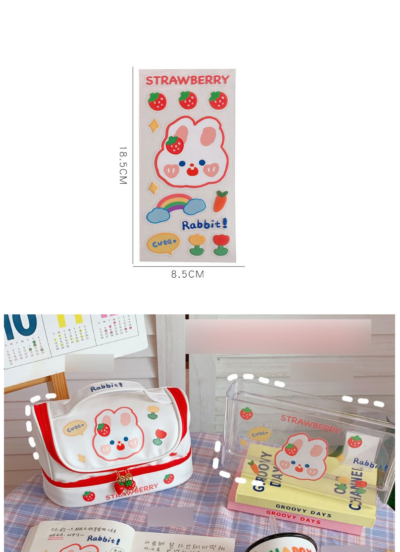 Fashion Love Tea Tea Bear Cartoon Pvc Hand Account Stickers,Stickers/Tape