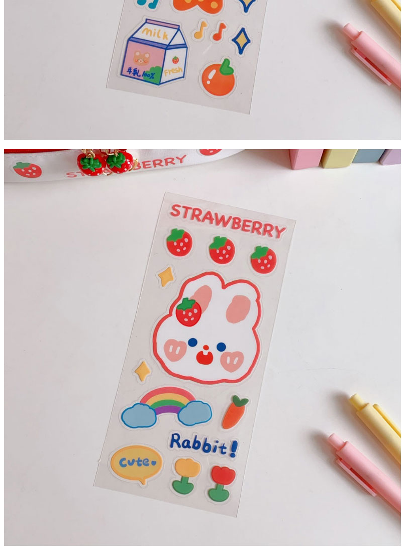 Fashion Bow Tie Tea Tea Bear Cartoon Pvc Hand Account Stickers,Stickers/Tape