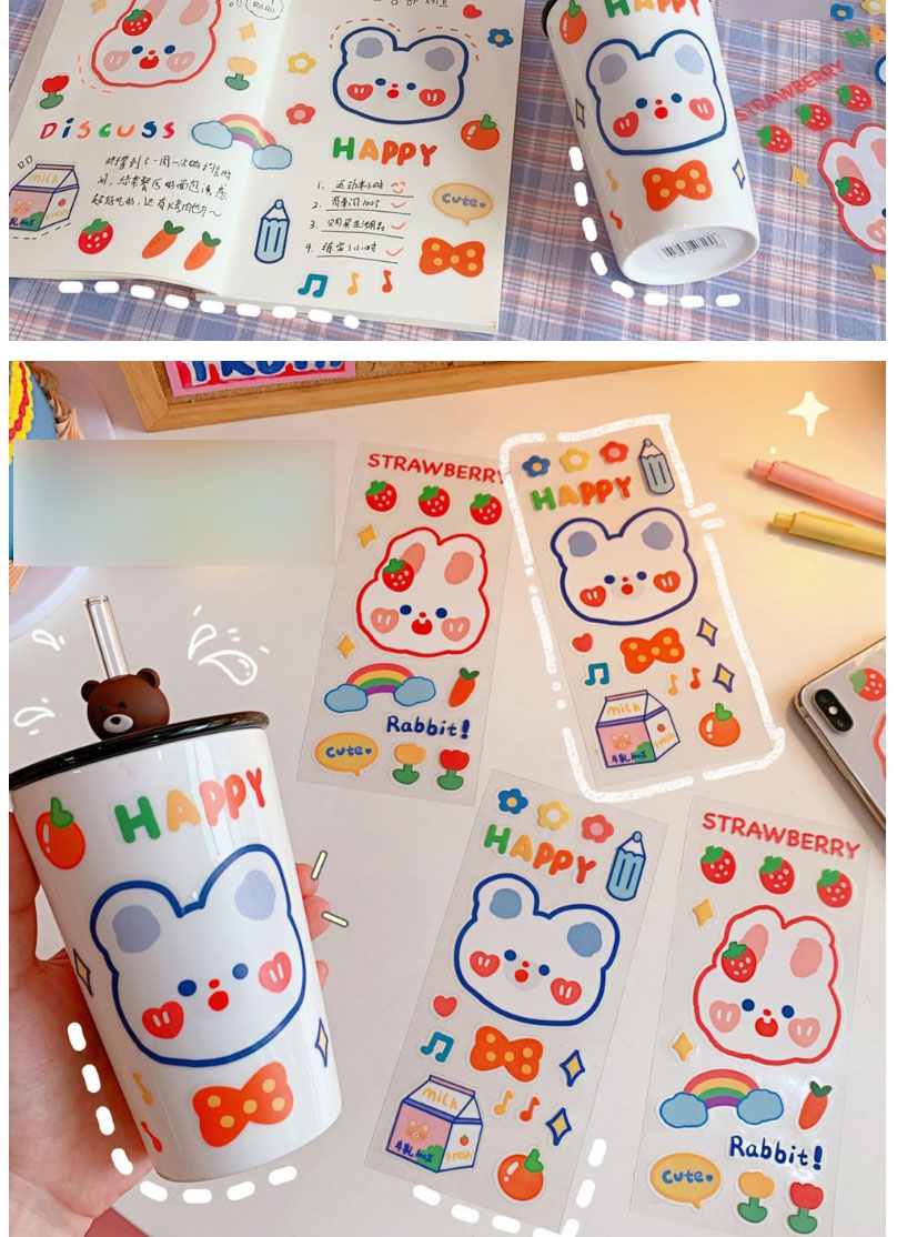 Fashion Bowtie Rui Ruitu Cartoon Pvc Hand Account Stickers,Stickers/Tape