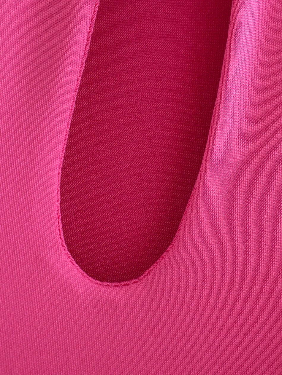 Fashion Red One-shoulder Cutout Jumpsuit,One Pieces