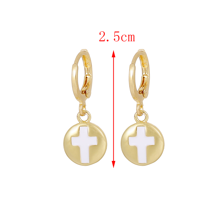 Fashion Gold Titanium Steel Dripping Crescent Earrings,Earrings