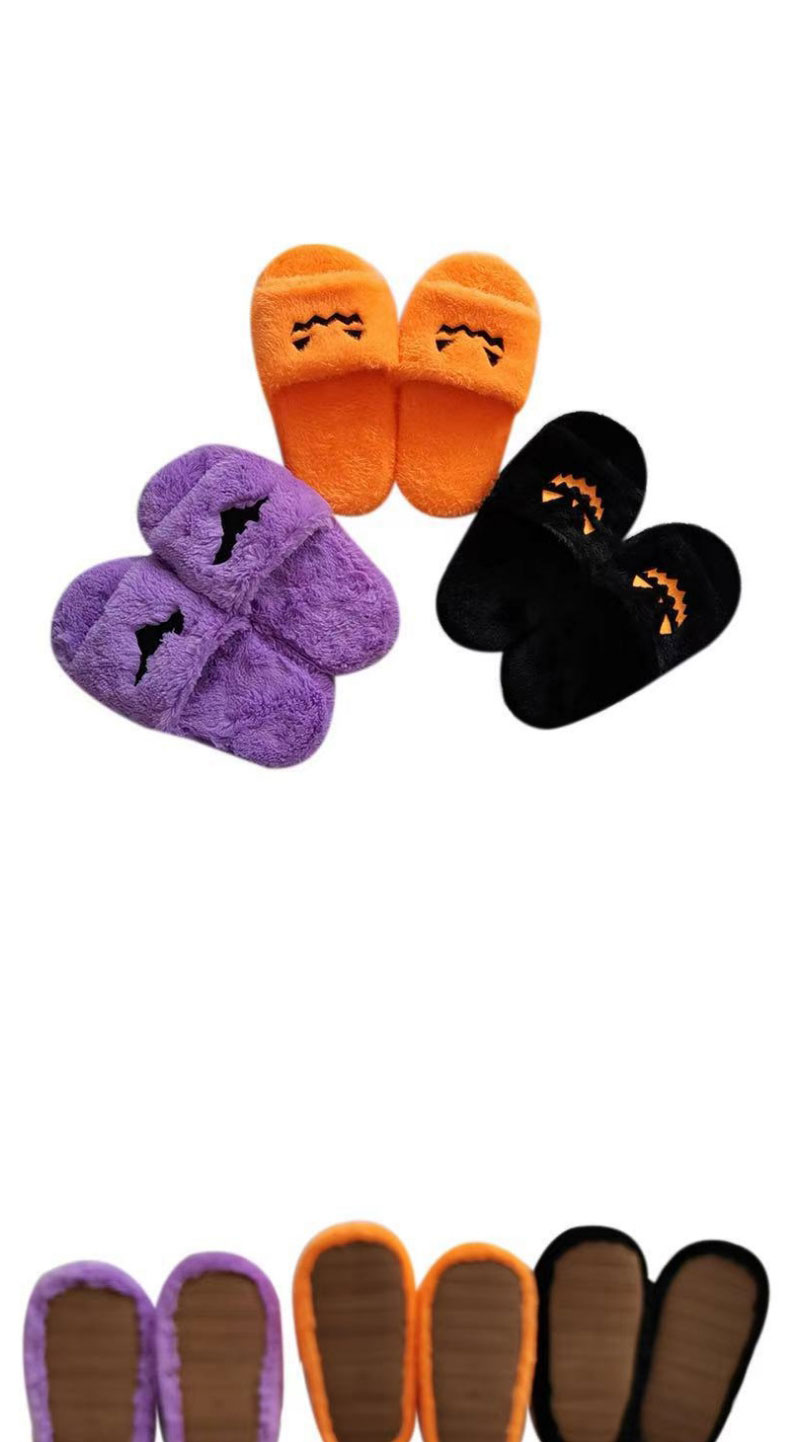Fashion Purple Pumpkin Shoes Plush Pumpkin Slippers,Slippers