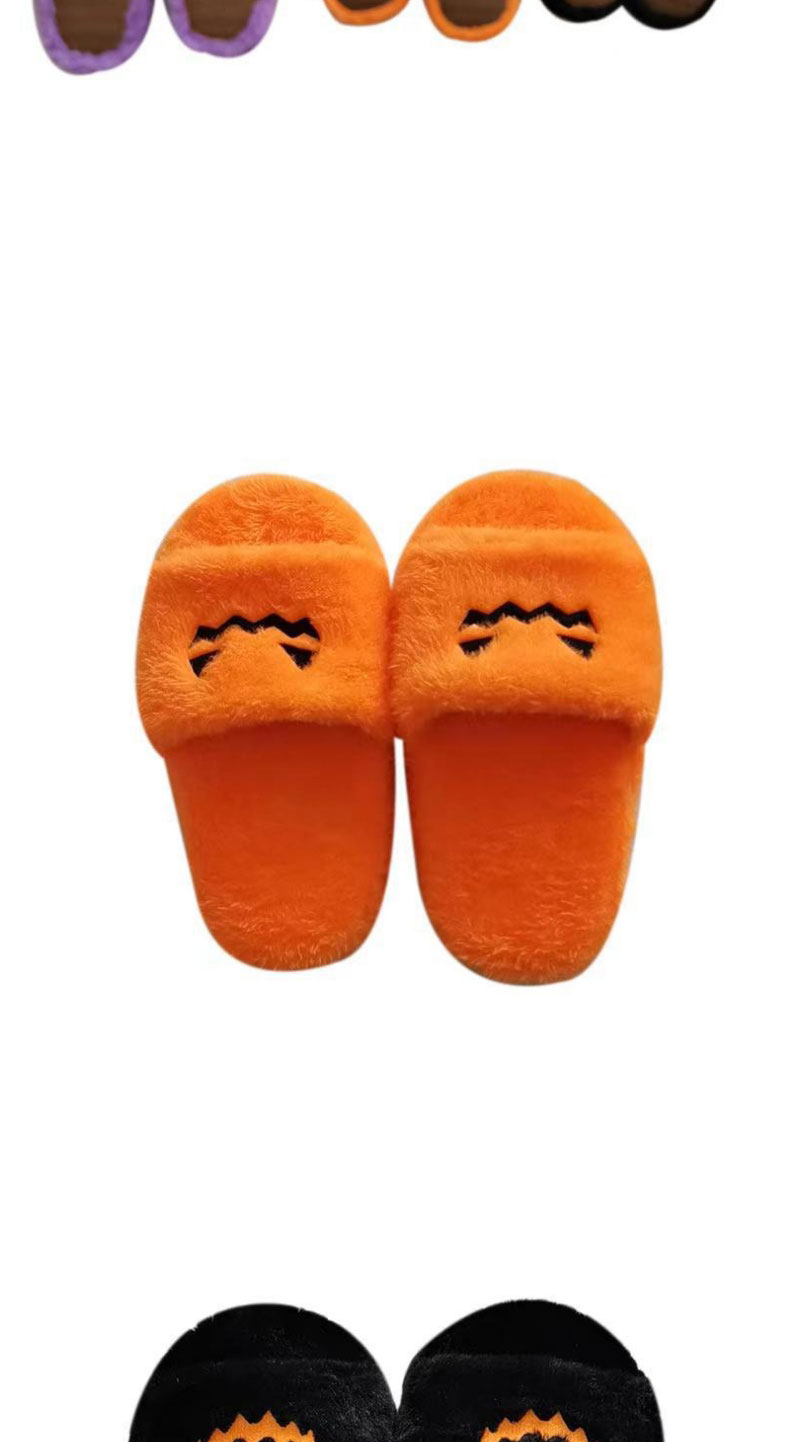 Fashion Orange Pumpkin Shoes Plush Pumpkin Slippers,Slippers