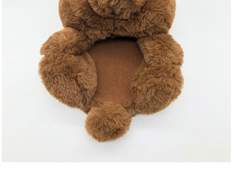 Fashion Blue (adult Sandals) Adult Plush Teddy Bear Leaky Toe Slippers,Slippers