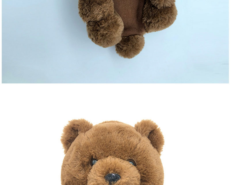 Fashion Color (adult Sandals) Adult Plush Teddy Bear Leaky Toe Slippers,Slippers