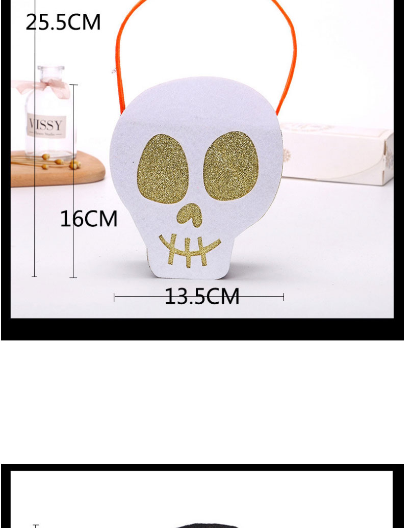 Fashion Skull Halloween Non-woven Tote Bag,Home storage