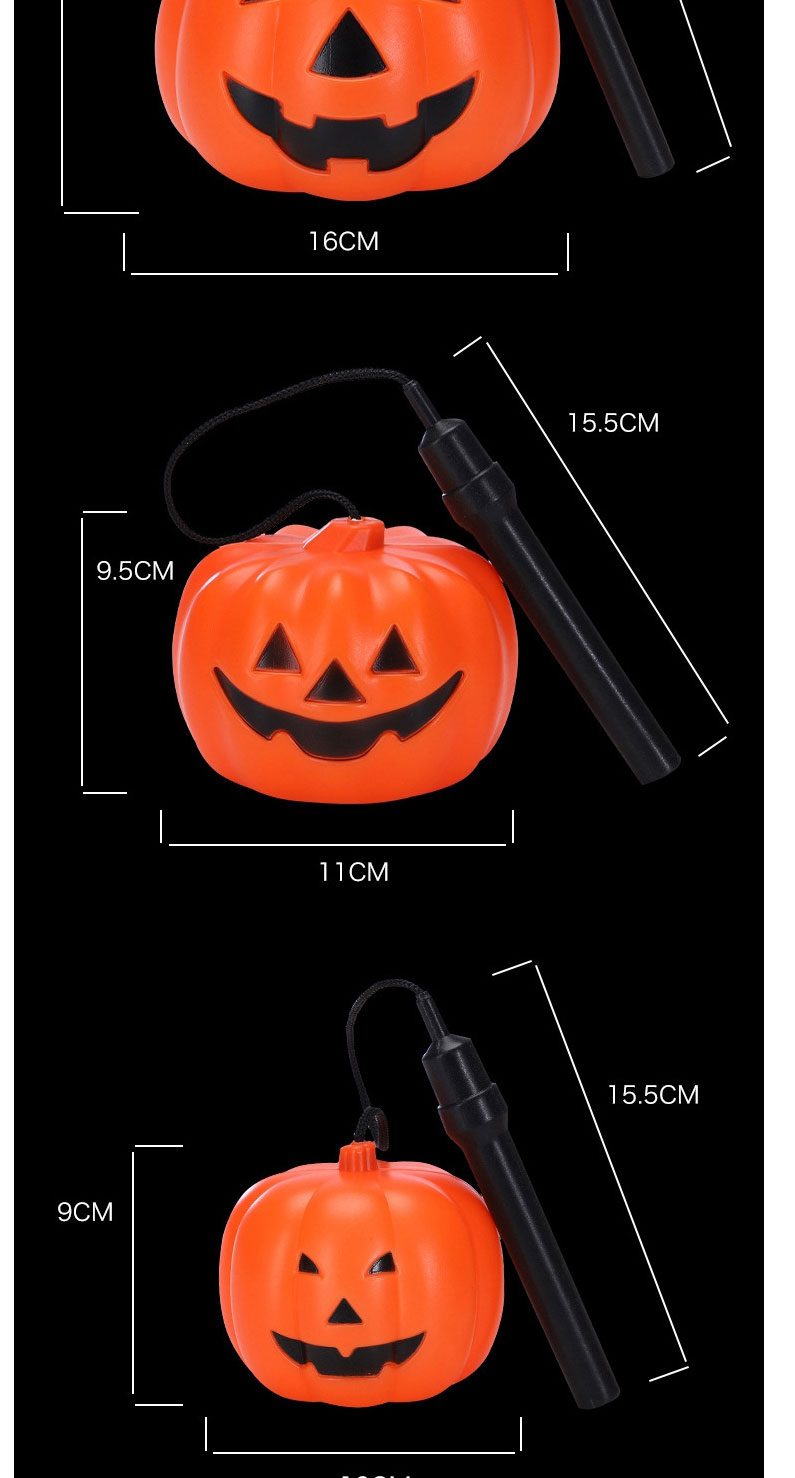 Fashion Ordinary Portable Pumpkin Lamp Large (with Lamp) (with Electronics) Halloween Portable Pumpkin Lantern,Festival & Party Supplies