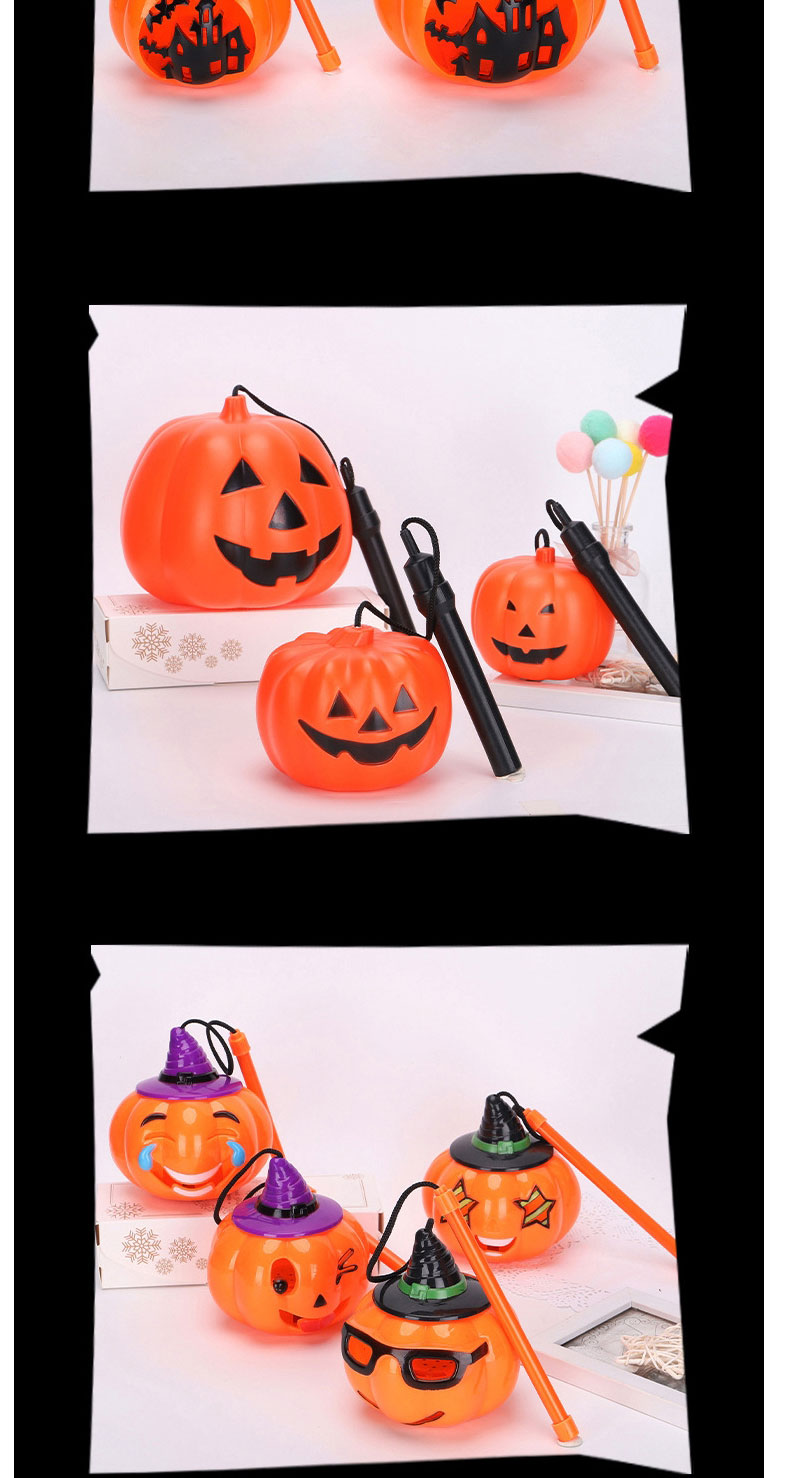 Fashion Broom Light-yellow Type B (with Electronics) Halloween Portable Pumpkin Lantern,Festival & Party Supplies