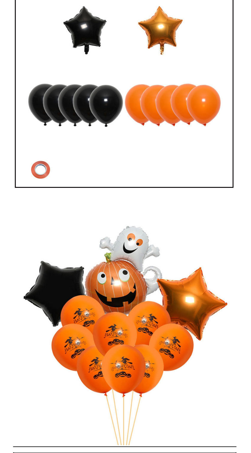 Fashion Balloon Combination 4 Halloween Printing Thickened Balloon Set,Festival & Party Supplies