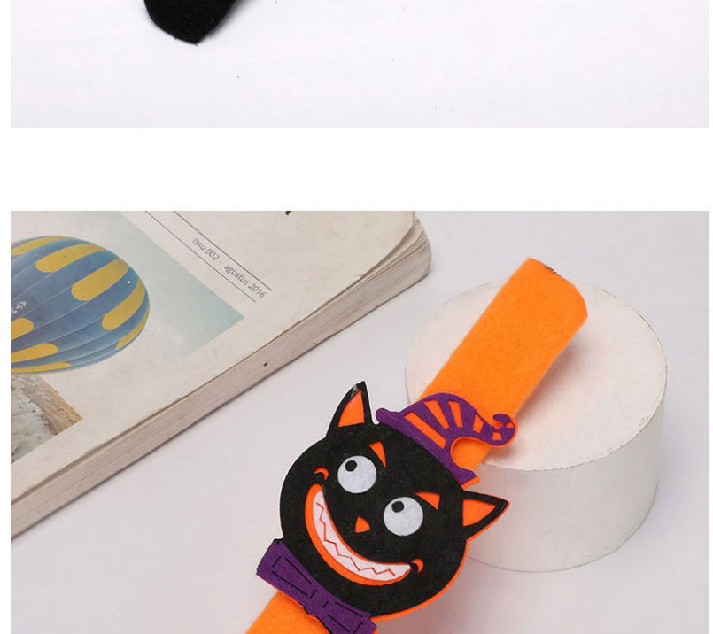 Fashion Black Cat Halloween Pumpkin Bat Ghost Pat Circle,Festival & Party Supplies