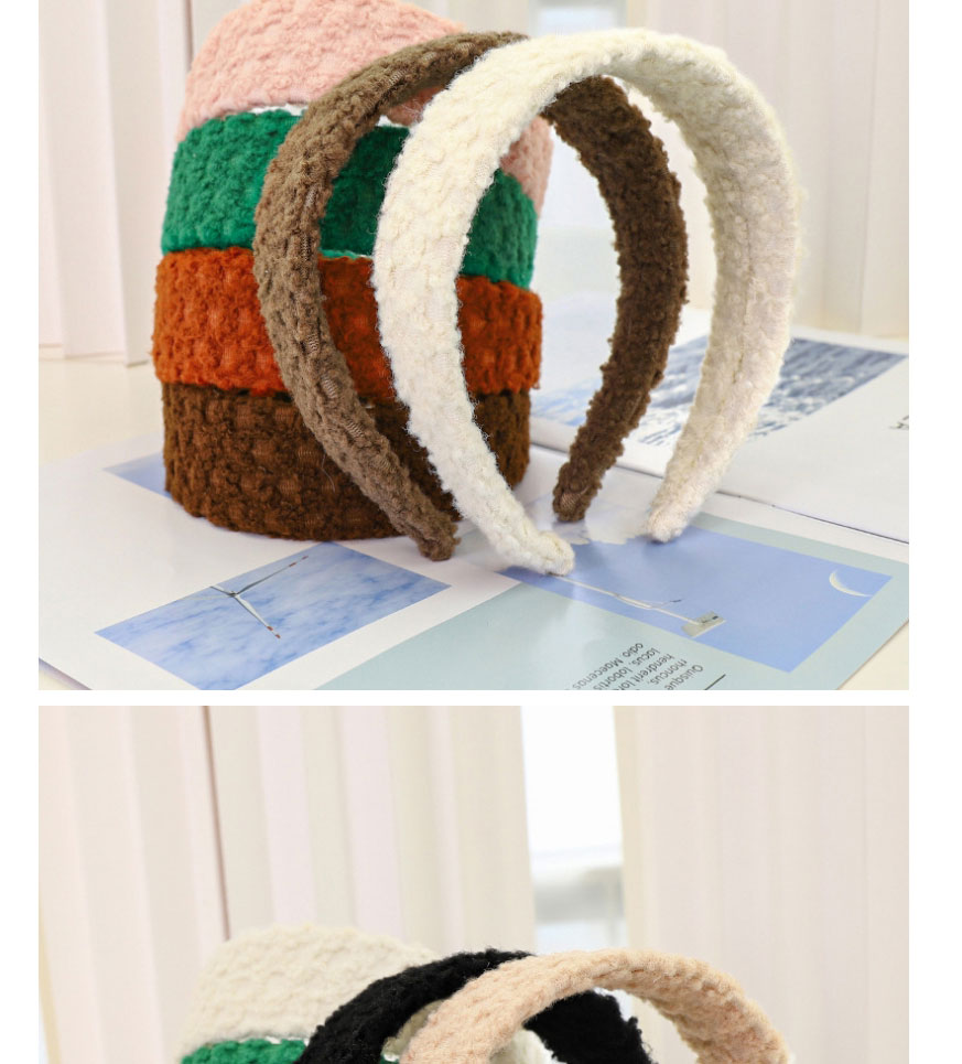 Fashion Beige Woolen Flat Headband,Head Band