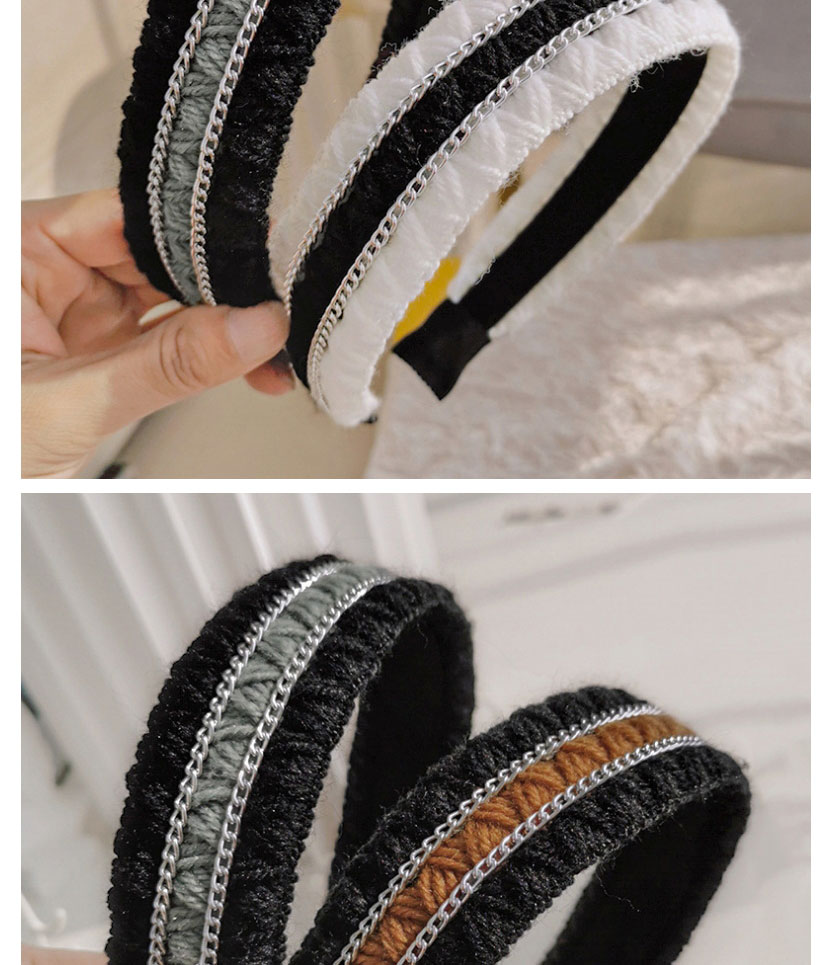 Fashion Black+white Knitted Wide-edge Knotted Headband,Head Band
