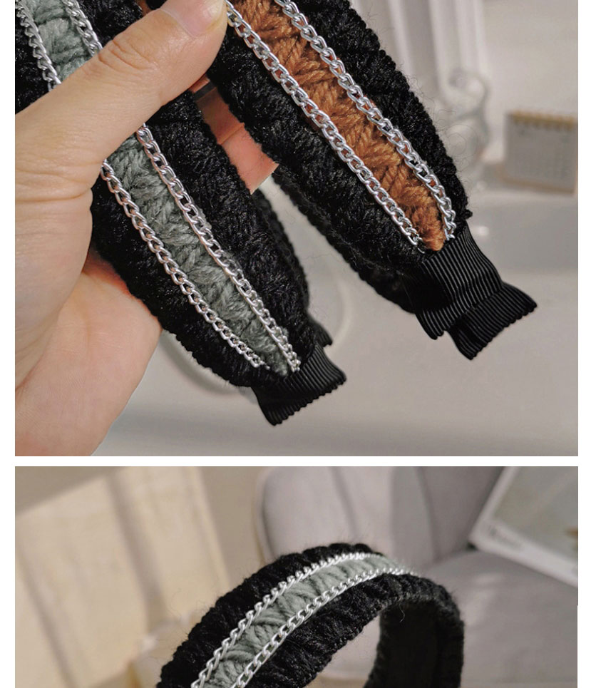 Fashion White+black Knitted Wide-edge Knotted Headband,Head Band